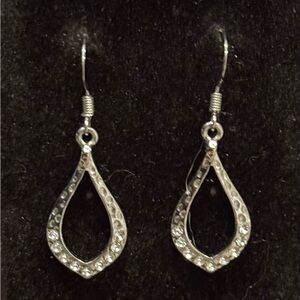 Elegant Silver Teardrop Earrings